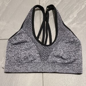VICTORIA SPORT Women's Black and Gray Sports Bra